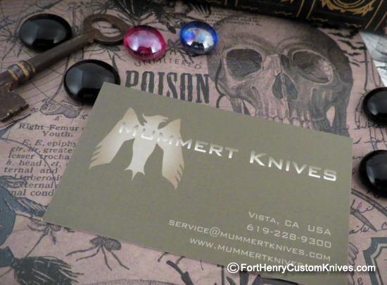 Mummert Knives - "Mystic Mummy" Cutting Card - Solid Titanium - Image 4