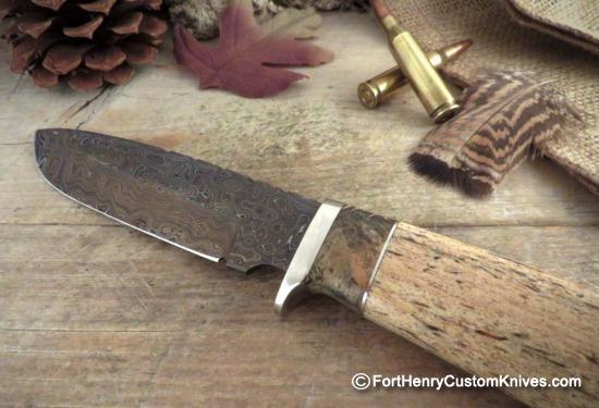 Herb Derr - Hand Forged - Long Trail Drop Point - Fossilized Sea Cow Rib - Image 2