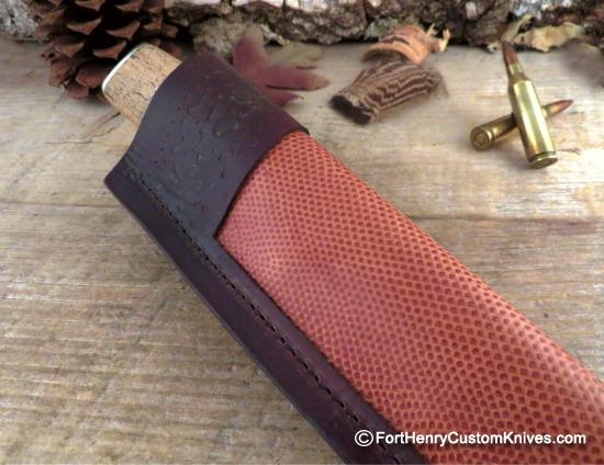 Herb Derr - Hand Forged - Long Trail Drop Point - Fossilized Sea Cow Rib - Image 7