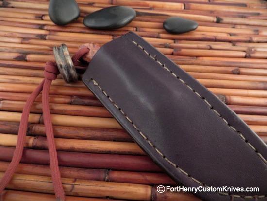 Raymond Johnson - Custom Buckshot - Camphor Burl - Stainless Damascus - Image 5