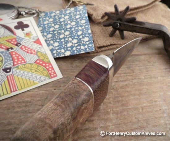 Herb Derr - Hand Forged - Dagger Neck / Pocket Fixed Blade - Rare Earth Magnetic Sheath - Image 3