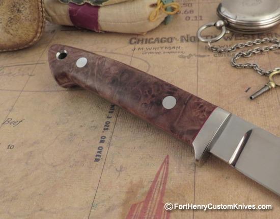 James Sponaugle - Loveless Slim Drop Point - Maple Burl - Image 4