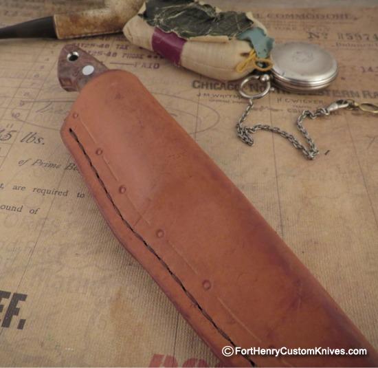 James Sponaugle - Loveless Slim Drop Point - Maple Burl - Image 6