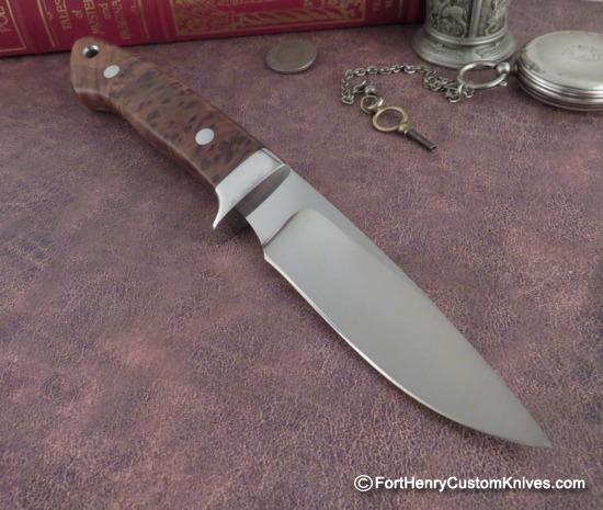 James Sponaugle - Loveless Style Drop Point - Magna Cut - Redwood