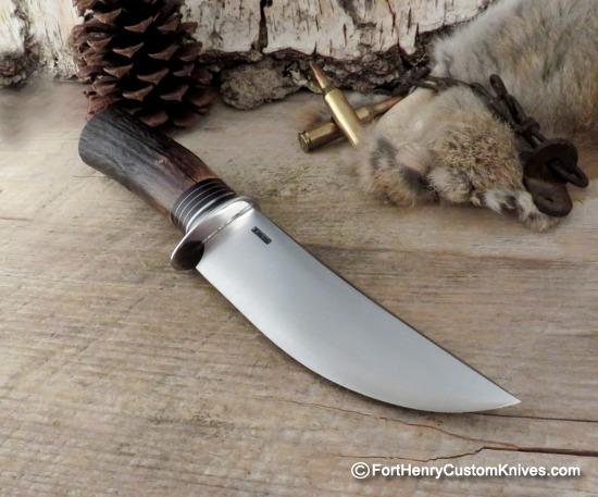 Mike Malosh - Hand Forged - Scagel Style Field Knife - Elk Horn
