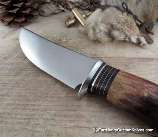 Mike Malosh - Hand Forged - Scagel Style Field Knife - Elk Horn - Image 4
