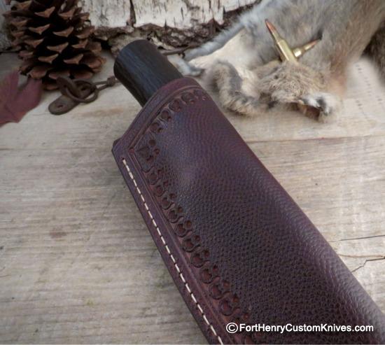 Mike Malosh - Hand Forged - Scagel Style Field Knife - Elk Horn - Image 6