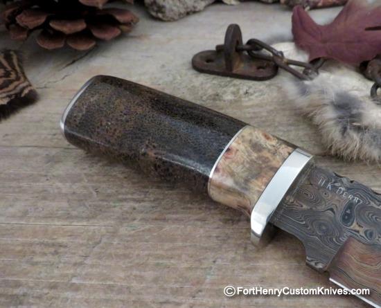 Herb Derr - Hand Forged Personal Skinner - Buckeye Burl - Image 4