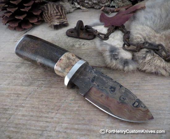 Herb Derr - Hand Forged Personal Skinner - Buckeye Burl - Image 5