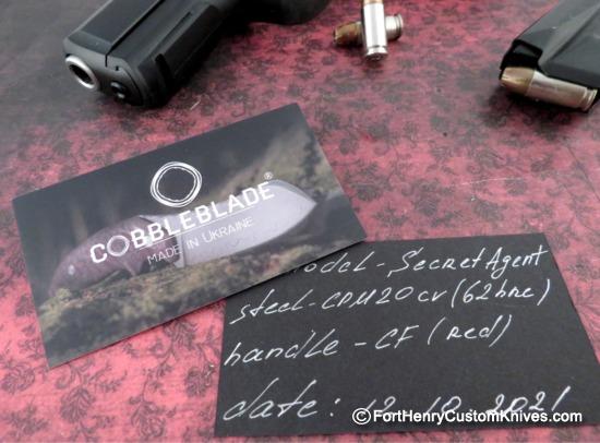 COBBLE Blade - Secret Agent - Carbon Fiber - CPM20CV - Image 7