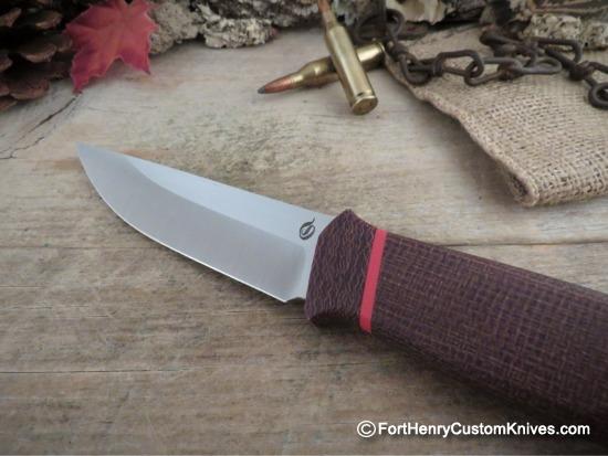 Jakub Sliwkosky - Custom Bushcraft Mora - M390 - Jute Micarta - Image 2