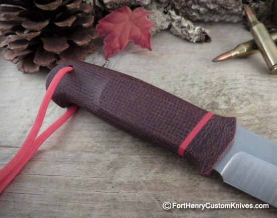 Jakub Sliwkosky - Custom Bushcraft Mora - M390 - Jute Micarta - Image 4