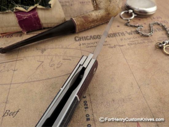 Enrique Pena - Custom Clip Point Barlow - Front Flipper - Image 4