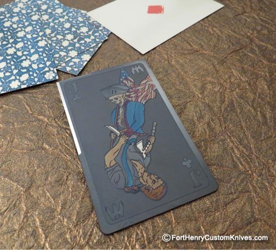 Mummert Knives - "Black Jack" Cutting Card - Solid Titanium