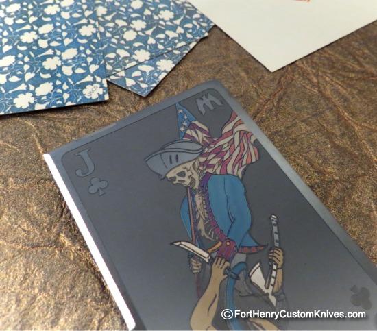 Mummert Knives - "Black Jack" Cutting Card - Solid Titanium - Image 2