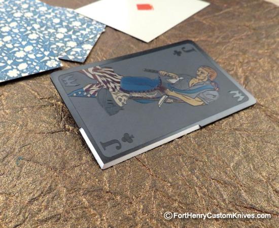 Mummert Knives - "Black Jack" Cutting Card - Solid Titanium - Image 5