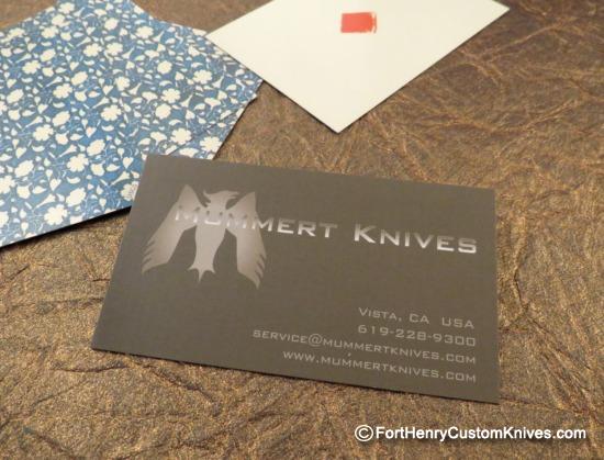 Mummert Knives - "Black Jack" Cutting Card - Solid Titanium - Image 6