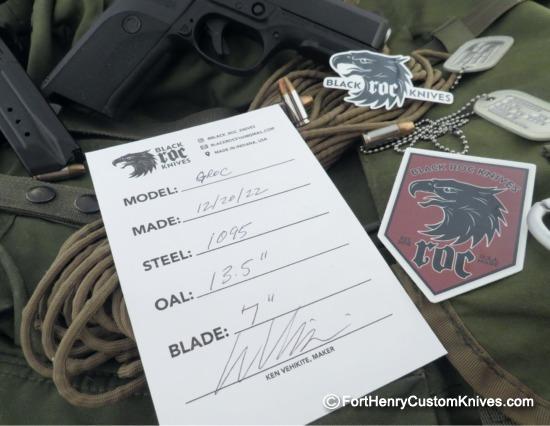 Ken Vehikite / Black Roc Knives - Custom GROC - Image 8