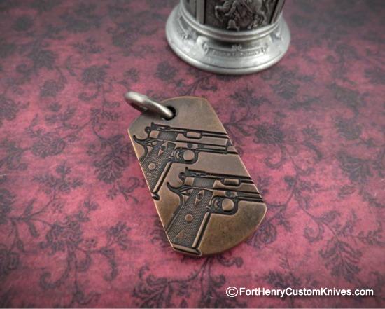 Steel Flame - Copper Dual 45 Dogtag - Fatty