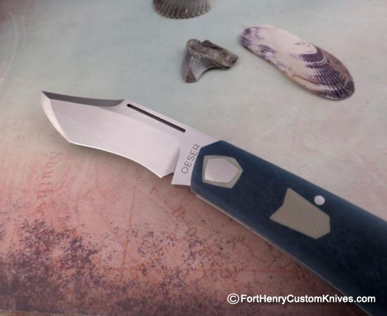 Jared Oeser - Wicked Lanny's Clip Lockback - Blue Westy Fiber - Image 2