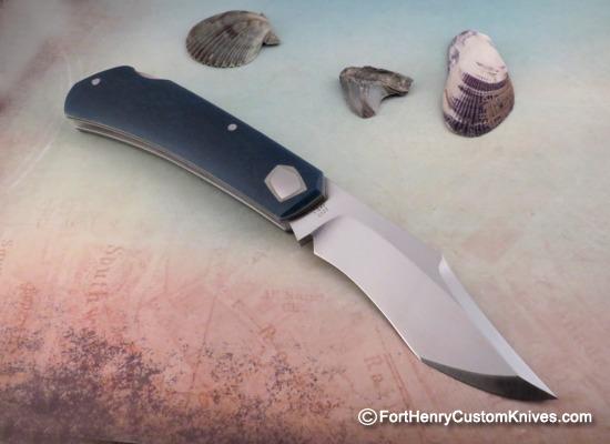 Jared Oeser - Wicked Lanny's Clip Lockback - Blue Westy Fiber - Image 4