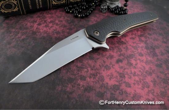 Les Voorhies - Gentleman's Tanto Flipper - Carbon Fiber