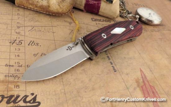 Bob Dozier - Custom Folding Hunter - MOP Inlay