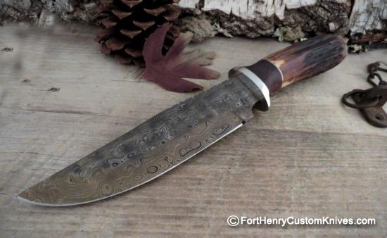 Herb Derr - Rare Cowboy Bowie - Massive Sambar Stag