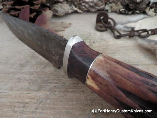 Herb Derr - Rare Cowboy Bowie - Massive Sambar Stag - Image 4