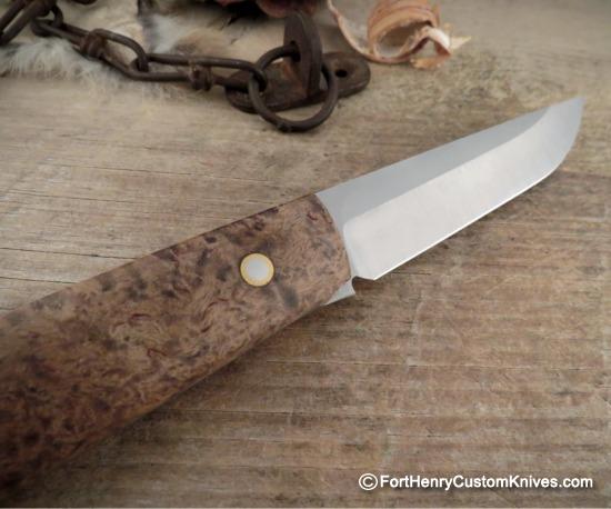 Jakub Sliwkosky - Custom Puukko II - D2 - Kirelian Birch - Image 4