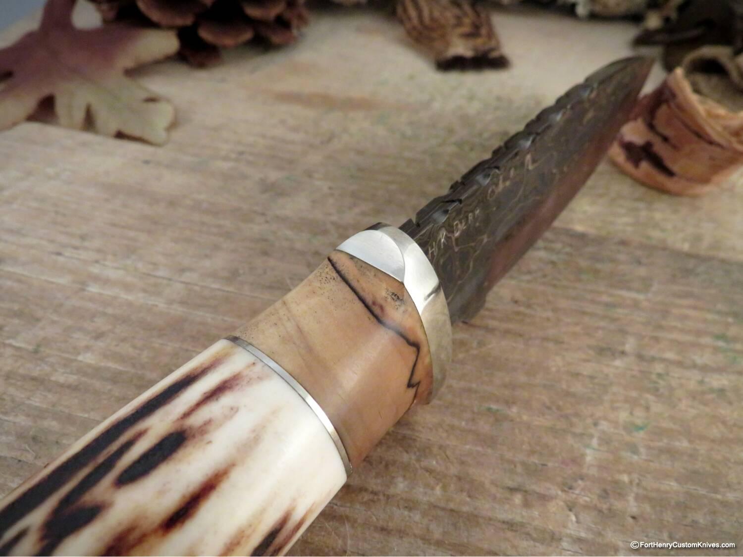 Herb Derr - Hand Forged - Drop Point Hunter - Sambar Stag - Image 4