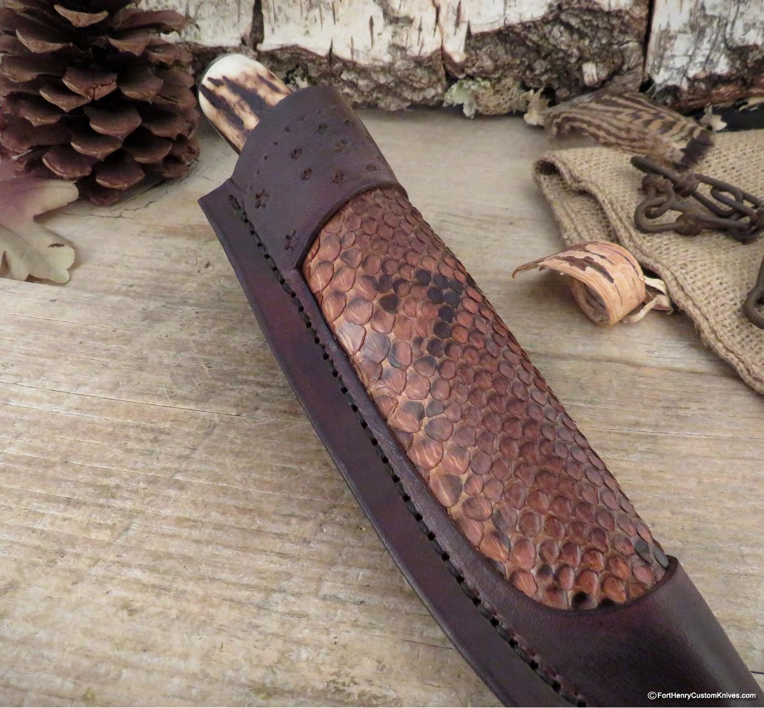 Herb Derr - Hand Forged - Drop Point Hunter - Sambar Stag - Image 7