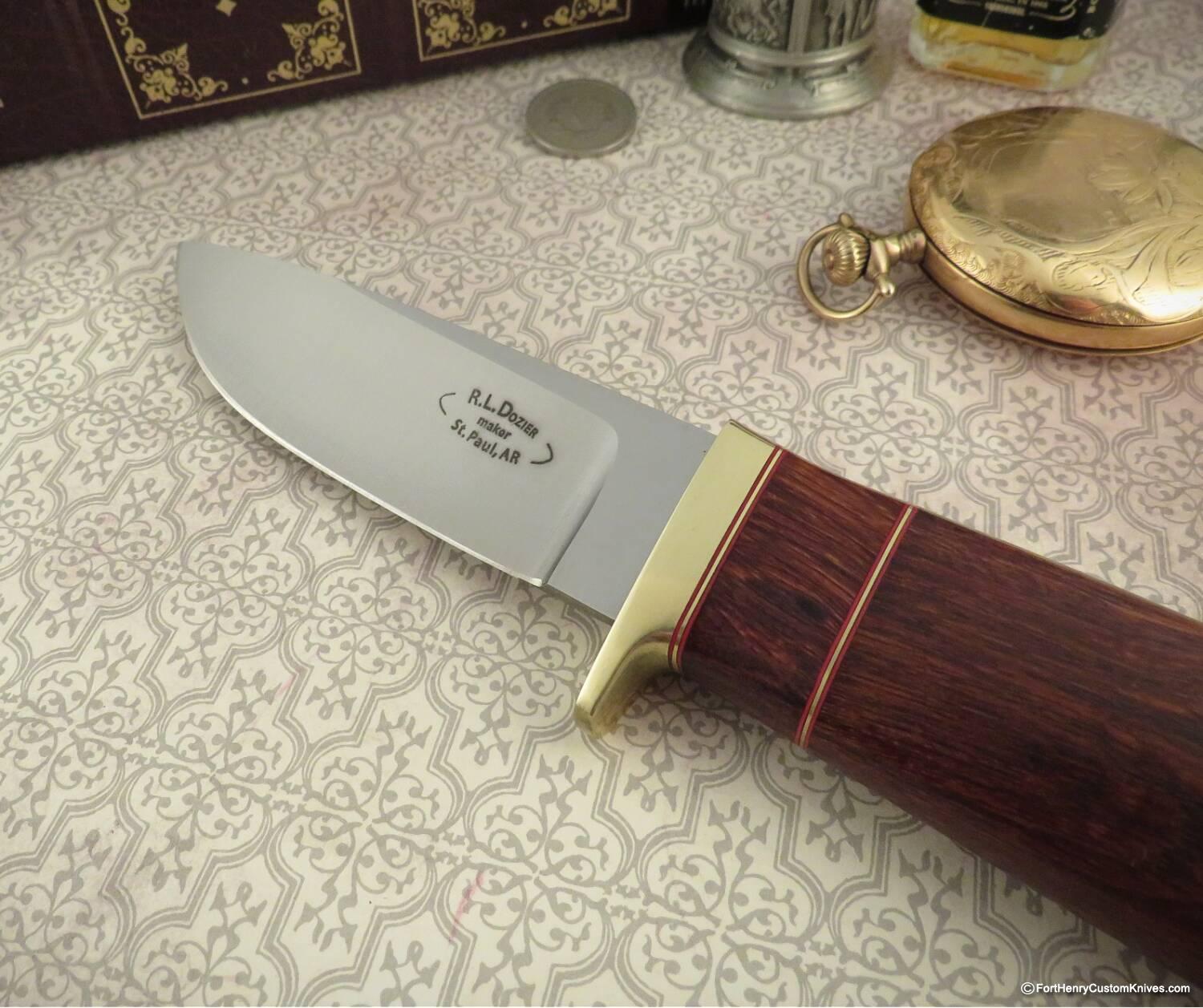 Bob Dozier - Rare Sisu Drop Point Hunter - Hidden Tang - Ironwood - Image 2