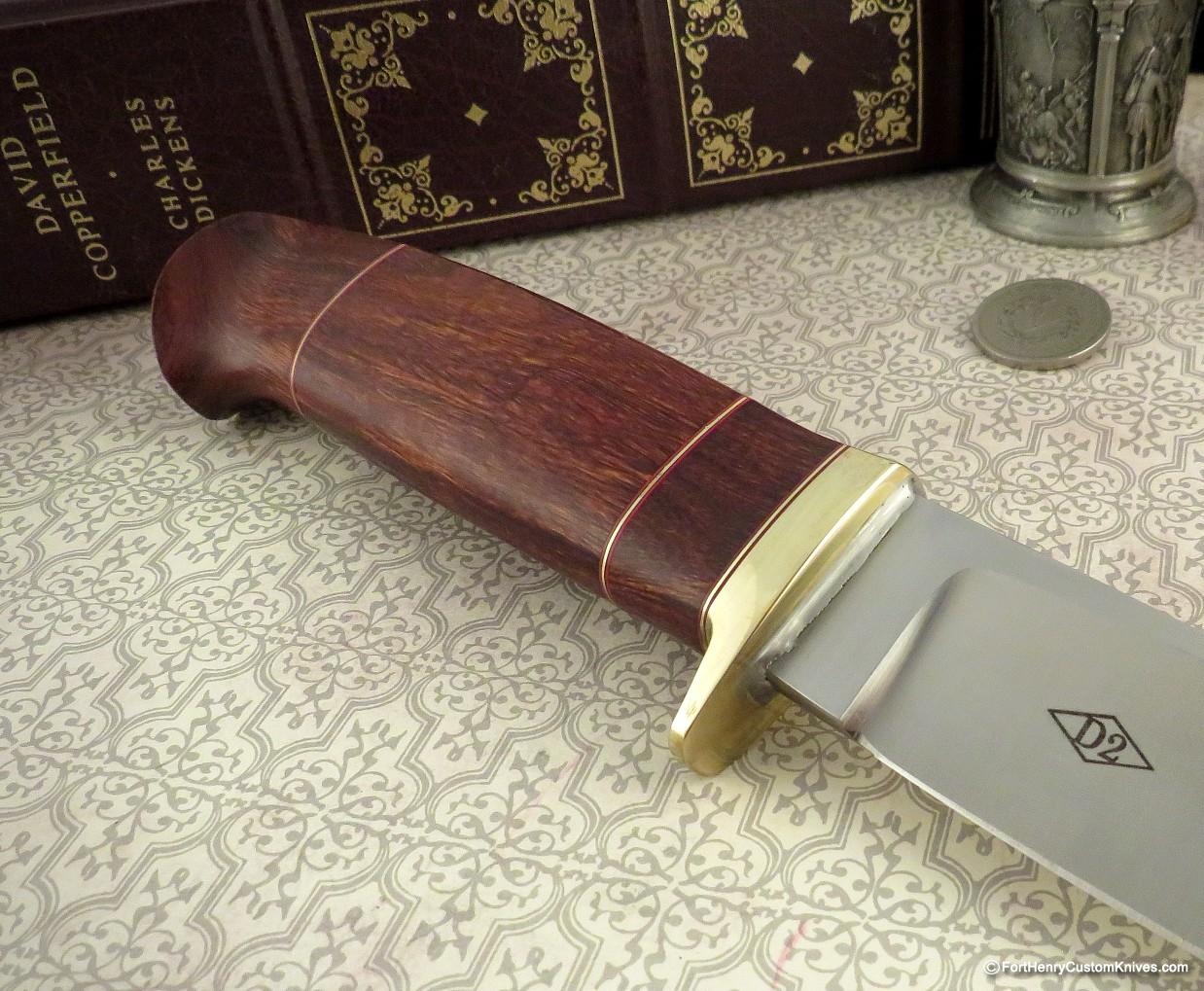 Bob Dozier - Rare Sisu Drop Point Hunter - Hidden Tang - Ironwood - Image 4
