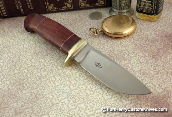 Bob Dozier - Rare Sisu Drop Point Hunter - Hidden Tang - Ironwood - Image 5