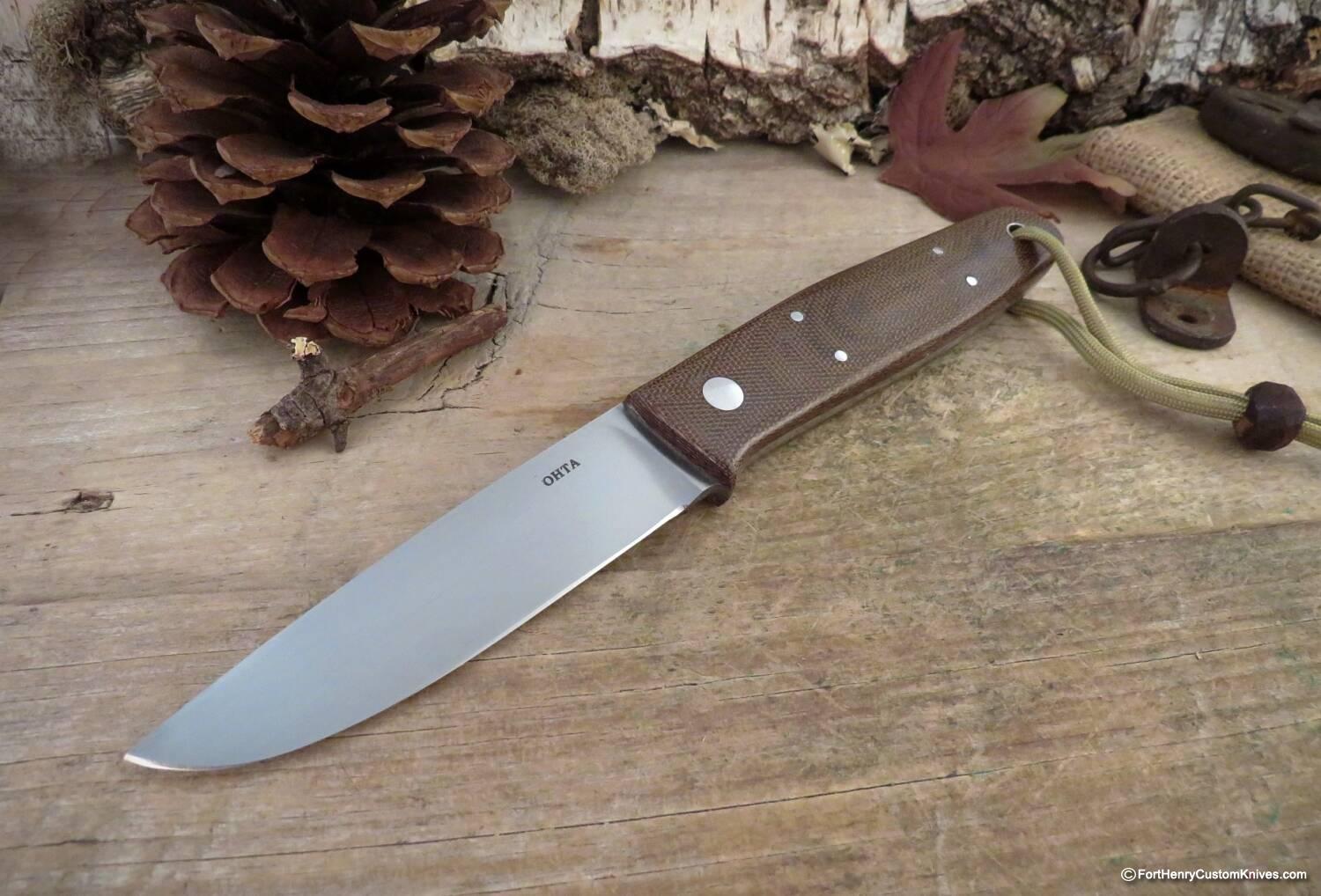 Hiroaki Ohta - Deep Woods Belt Knife - Canvas Micarta