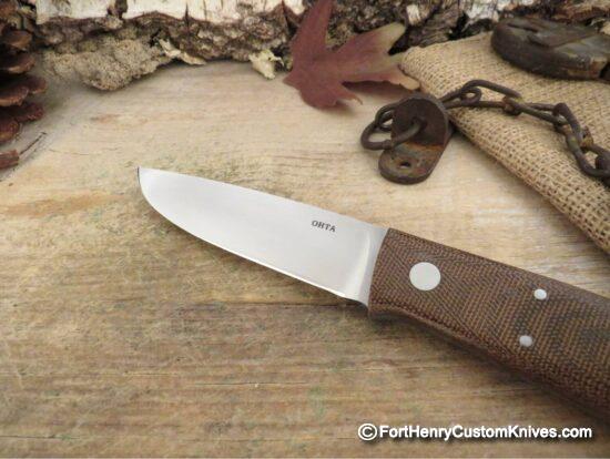 Hiroaki Ohta - Deep Woods Belt Knife - Canvas Micarta - Image 2