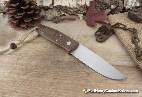 Hiroaki Ohta - Deep Woods Belt Knife - Canvas Micarta - Image 4