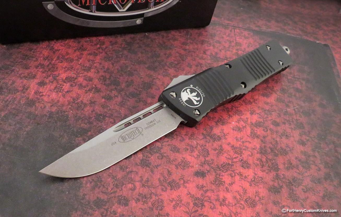 Microtech - OTF Combat Troodon S/E - Stonewash Standard - 143-10