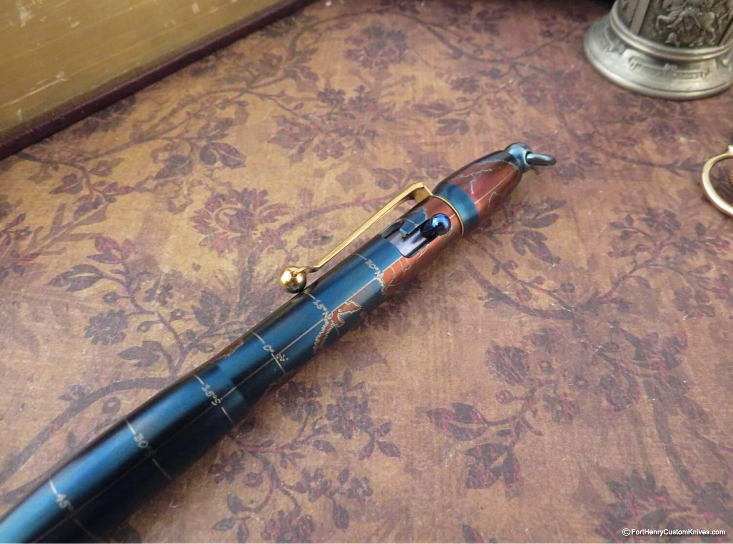 Dmitry Streltsov - Custom Bolt Action Pen - Amelia Map - Choice - Image 4