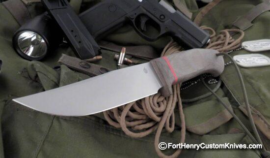 Jakub Sliwkosky - Custom Combat Bowie - Elmax - Canvas Micarta