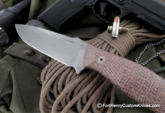 Nathan Carothers - DEK1 - AEBL - Burlap Micarta - Image 2