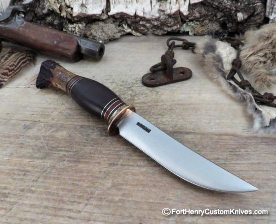 Mike Malosh - Rare Bird N Trout - Hand Forged - Mule Deer Crown Stag