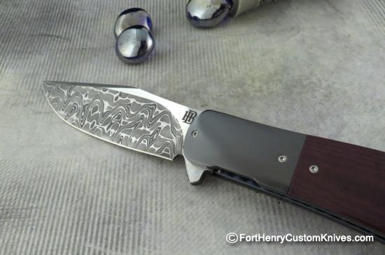 Herucus Blomerus - Kolobe Flipper - Stainless Damasc - Hidden Opener - Image 2