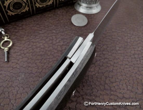 Bob Dozier - RARE Custom XL Folding Hunter - Turquoise Inlay - Image 4