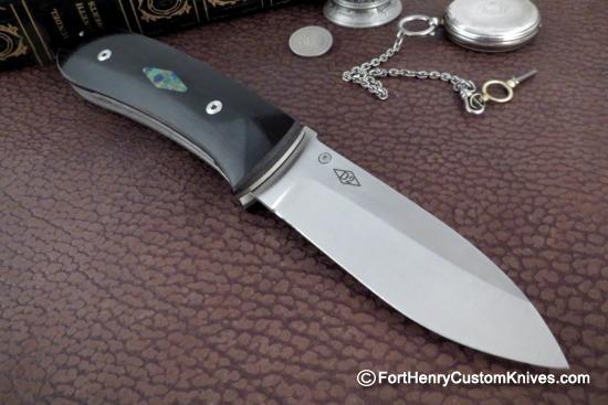 Bob Dozier - RARE Custom XL Folding Hunter - Turquoise Inlay - Image 7