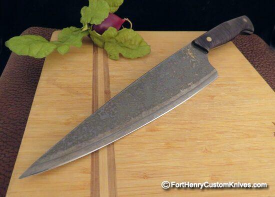 ZIEBA - Presentation Custom Chef knife - Hand Forged - San Mai
