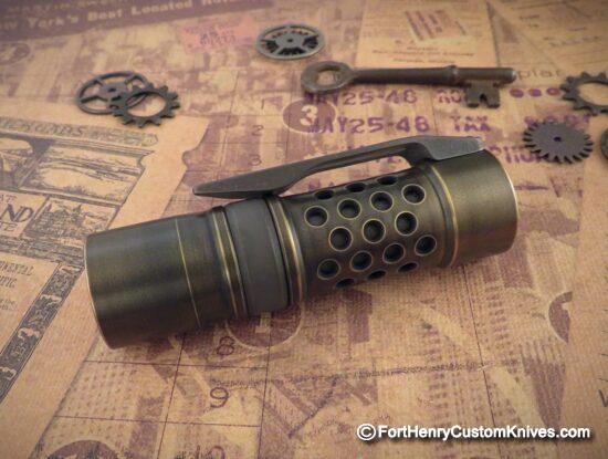 Barrel Custom Flashlight - Custom Brass M2JN - Dragon Driver - Image 2