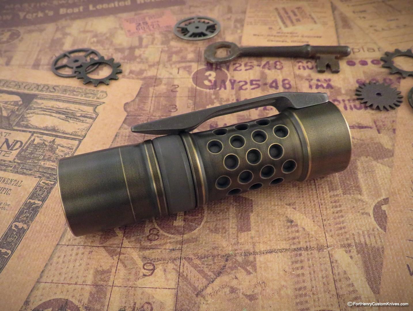 Barrel Custom Flashlight - Custom Brass M2JN - Dragon Driver - Image 2