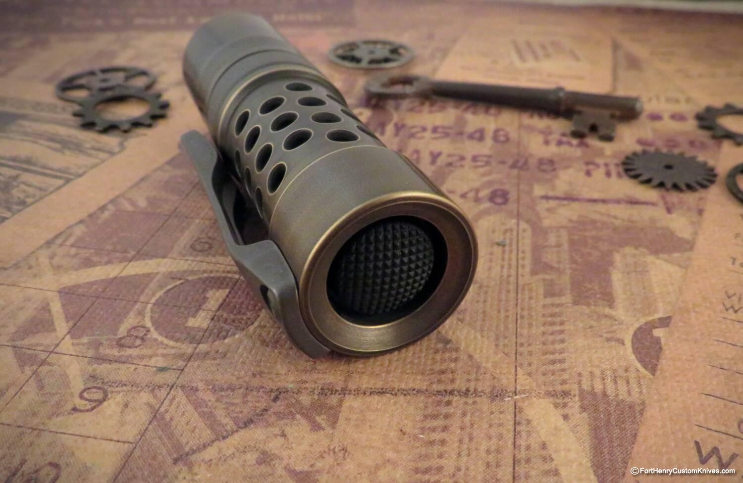 Barrel Custom Flashlight - Custom Brass M2JN - Dragon Driver - Image 3